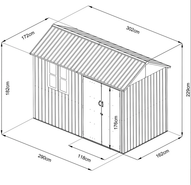 Садовий будиночок HECHT 6X10 NORD HECHT6X10NORD фото