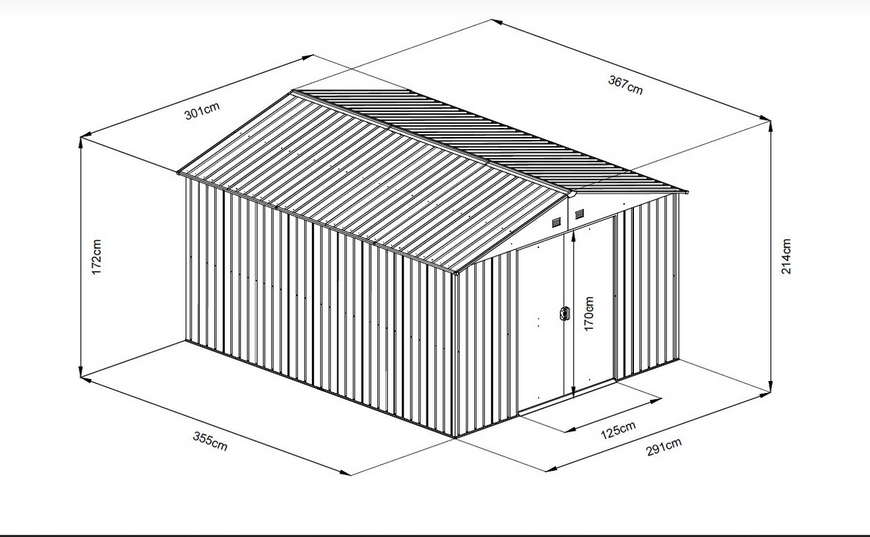 Садовий будиночок HECHT 12X10 PLUS HECHT12X10PLUS фото