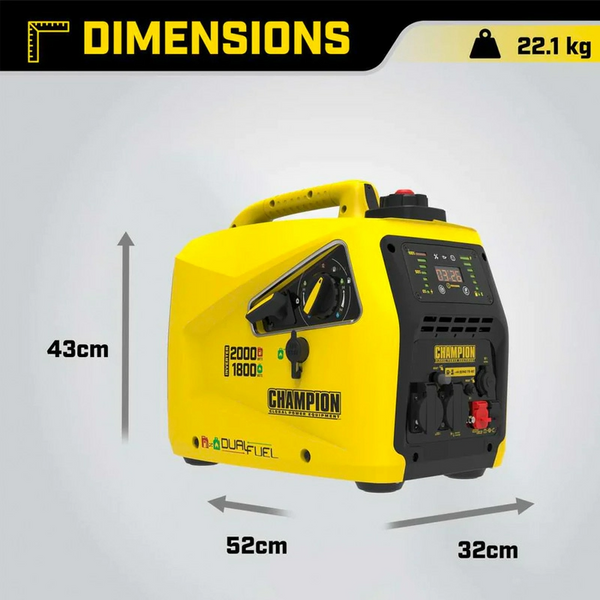 Інверторний генератор CHAMPION C2000iS DF (82001i-DF-EU) 82001i-DF-EU фото