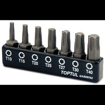 Набор бит TORX TOPTUL 1/4" 7ед. (T10-T40) GAAV0702 GAAV0702 фото